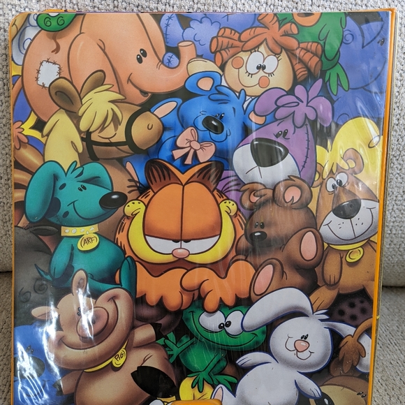 Garfield Binder and folders 90s comic school supplies - Picture 2 of 8